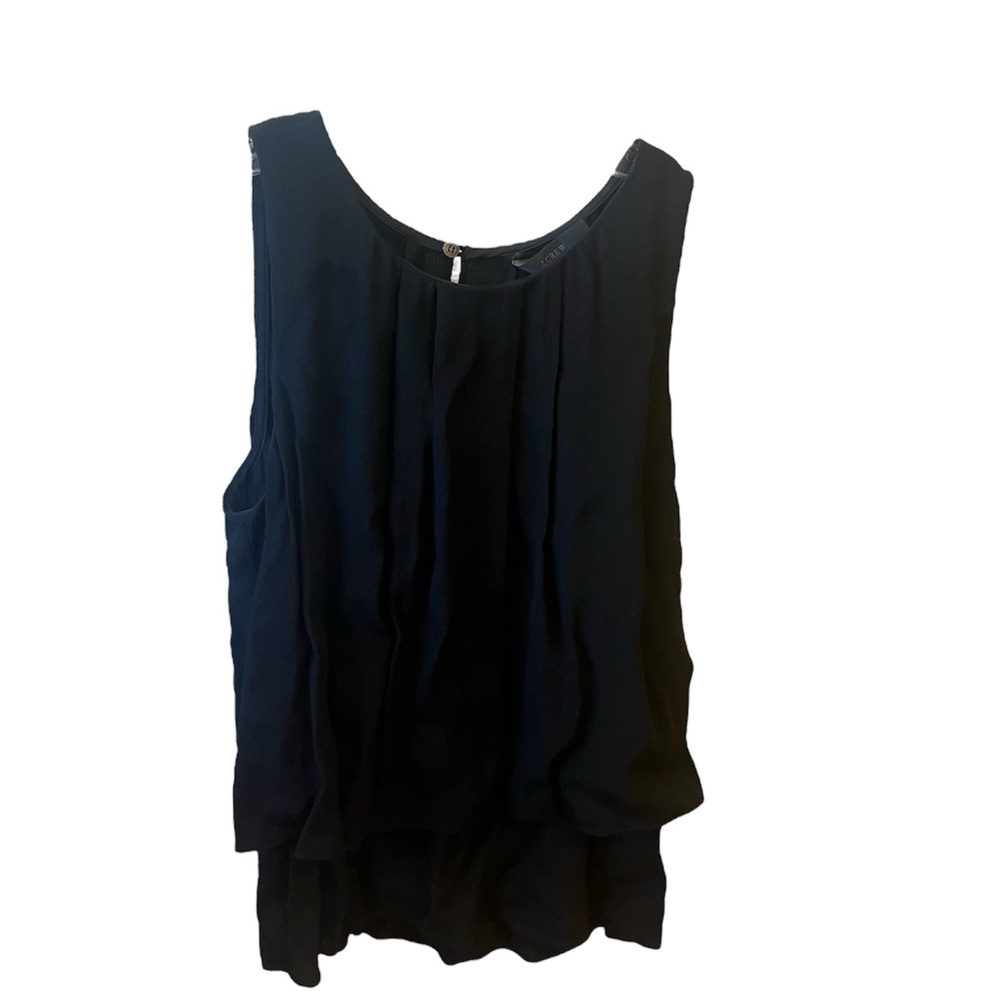 J. Crew Black Sleeveless Blouse